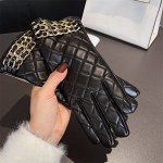 Перчатки женские цвет черный