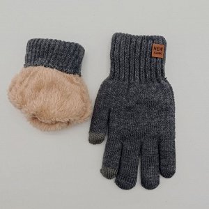 Перчатки двойные с плюшем