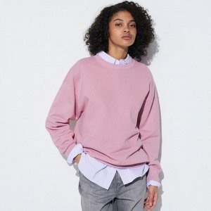 UNIQLO - толстовка с круглым вырезом с длинными рукавами - 11 PINK