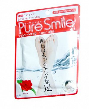 "Pure Smile" Питательная маска для ступней с эссенцией розы 18г 1/200