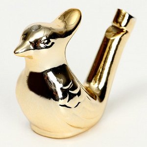 Свистулька керамическая птичка «Золотая»