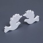 Заготовка из пенопласта &quot;Голубь&quot;, 13 х 1 см, набор 2 штуки