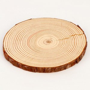 Деревянный декор «Спил дерева» размер: от 13 до14 см