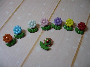 Пуговица детская сборная Цветок