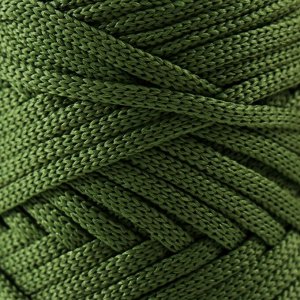 Шнур для вязания 100% полиэфир, ширина 3 мм 100м (оливковый)