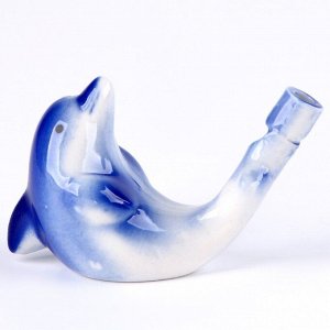Свистулька керамическая «Дельфинчик» 2,5 ? 8,5 ? 5,5 см