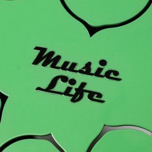 СИМА-ЛЕНД Музыкальный инструмент Глюкофон, зеленый, 8 лепестков, 15 х 9 см