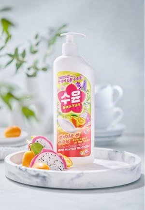 Гель-концентрат для мытья посуды «Кумкват и питайя» Soo-Yun