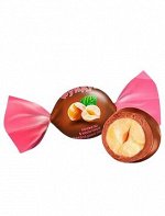 Конфеты Фундук в молочной шоколадной глазури, 250гр.