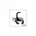 Трафареты для глиттер тату 9*9 см (Y)