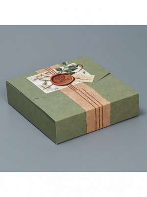 Коробка складная 15 х15 х4 см конверт Эко