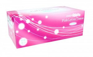 "Kami Shodji" "ELLEMOI" "Pink" Бумажные розовые двухслойные салфетки с коэнзимом Q10