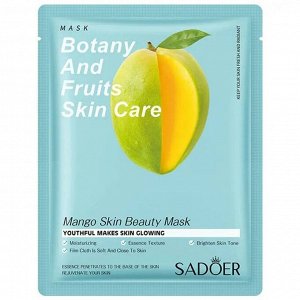 Sadoer Mango Skin Beauty Mask Маска-салфетка с экстрактом манго, 25 г