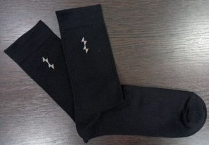 Носки мужские классические с принтом цвет Черный