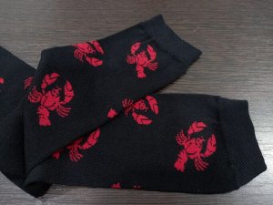 Носки мужские с принтом цвет Черный (Раки)