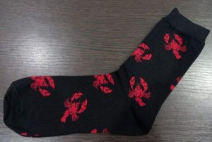 Носки мужские с принтом цвет Черный (Раки)