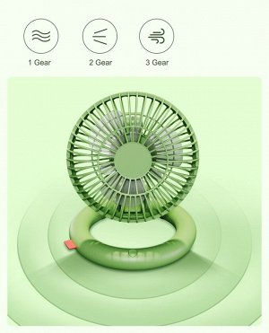 Настольный складной вентилятор Xiaomi Qualitell Silent Storage Fan белый