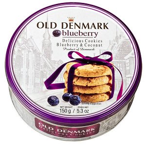 Печенье Jacobsens OLD DENMARK Blueberry & Coconut 150 г