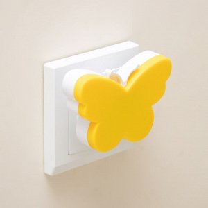 Ночник "Бабочка" LED 1Вт желтый 9х6х6 см RISALUX