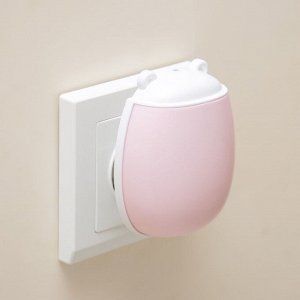 Ночник "Ушки" LED 1Вт бело-розовый 7х5х8 см