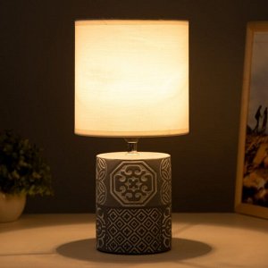 Настольная лампа "Агата" Е14 40Вт серый 16х16х31 см RISALUX
