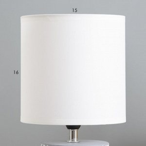 Настольная лампа &quot;Агата&quot; Е14 40Вт серый 16х16х31 см RISALUX