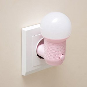 Ночник "Шар" LED 1Вт розовый 4,5х6,5х9,5 см