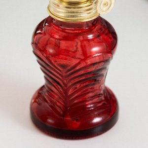 Керосиновая лампа красный 6х6х20 см