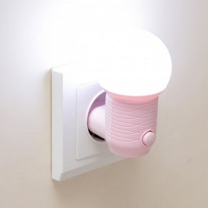 Ночник "Шар" LED 1Вт розовый 4,5х6,5х9,5 см RISALUX