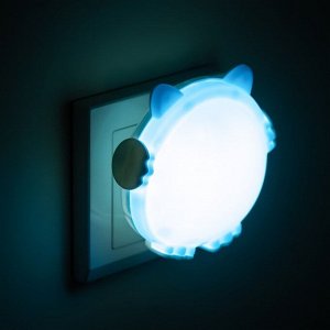 Ночник "Медвежонок" LED 1Вт синий 8х6х9 см