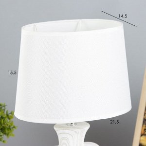 Настольная лампа "Хертц" E14 40Вт белый-серый 23х15х34 см RISALUX