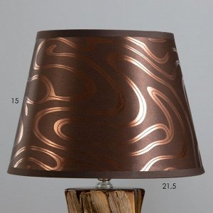 Настольная лампа "Исланта" Е14 40Вт шоколадный 22,5х22,5х38см RISALUX