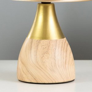 Настольная лампа "Вуд" E14 40 Вт коричневый 20х20х31 см RISALUX