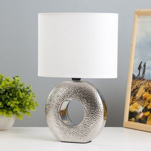 Настольная лампа "Палермо" Е14 40Вт серебро 20х10х29,5 см RISALUX