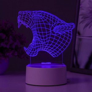 Светильник "Львица" LED RGB от сети 13,7х9,5х12,8 см