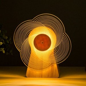 Светильник сенсорный «Волна» LED крутится 6 Вт USB 15x4x16 см RISALUX