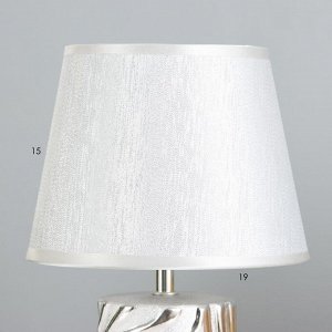 Настольная лампа "Калиса" Е14 40Вт серебро 19х19х32 см RISALUX