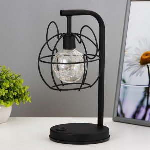 Фигурка светящаяся RISALUX «Майки», LED-ночник, от батареек, чёрный, 24x23x31 см