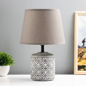 Настольная лампа "Лореа" E14 40Вт серый 20х20х31 см RISALUX