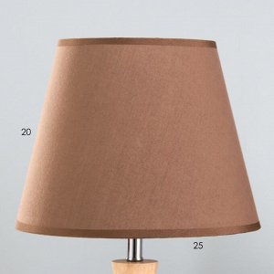 Настольная лампа «Омбр» E27 40 Вт коричневый 25x25x42 см RISALUX