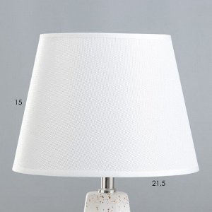 Настольная лампа "Айседора" E14 40Вт белый-золото 23х23х40 см RISALUX