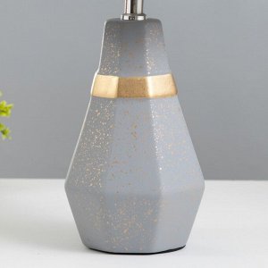 Настольная лампа "Айседора" E14 40Вт серый-золото 23х23х40 см RISALUX