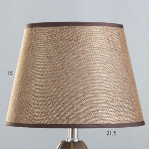 Настольная лампа "Арабель" E14 40Вт коричневый 23х23х42 см RISALUX