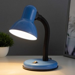 Настольная лампа "Джуни" Е27 15Вт голубой 14х14х31 см RISALUX