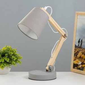 Настольная лампа «Бенд» Е14 40 Вт серый 22x14x42 см RISALUX