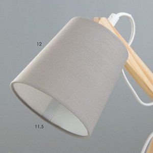 Настольная лампа «Бенд» Е14 40 Вт серый 22x14x42 см RISALUX