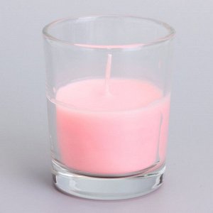 Свеча  ароматическая в стекле 5х6см, роза