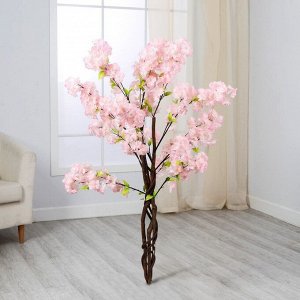 Дерево искусственное "Цветущая вишня" 110 см, МИКС(белая, розовая)