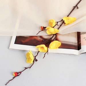 Цветы искусственные «Ветка сакуры», h=50 см, жёлтые
