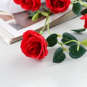 Цветы искусственные «Роза эустома», h=47 см, МИКС
